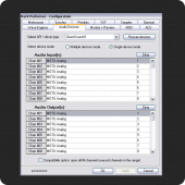 Rack Performer - DirectSound devices configuration shown in single device mode