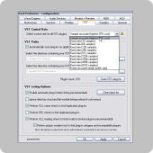 Rack Performer - VST sample or frame accurate emulation option configuration